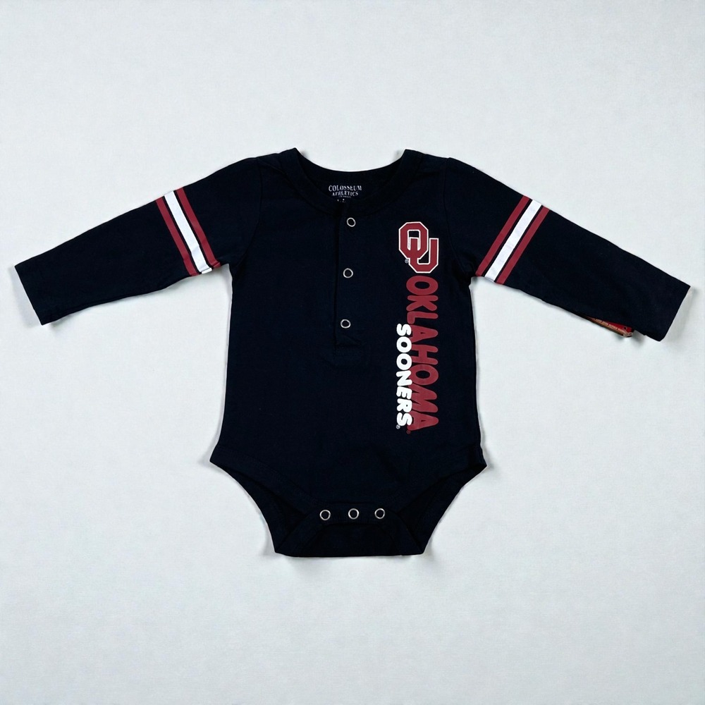 OU Oklahoma Sooners Crimson Baby bodysuit unisex‎ New OS with Tag (0-3 Months)